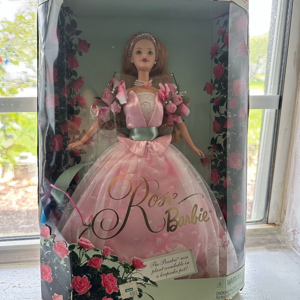 Pink Rose Barbie Doll